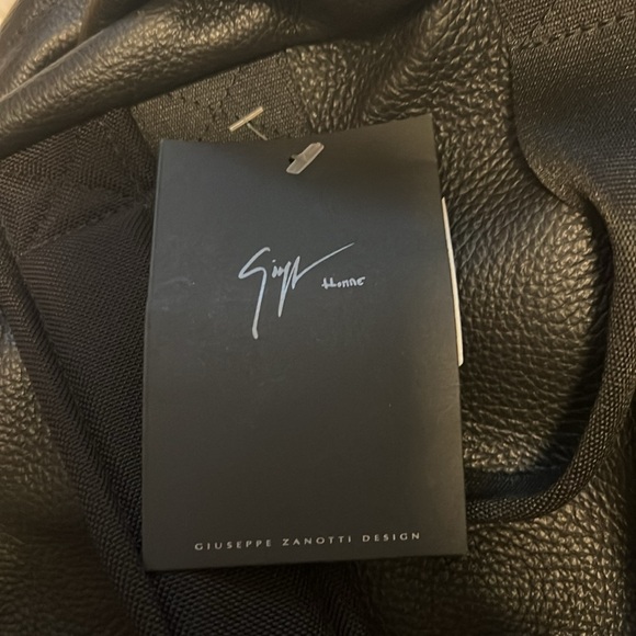 Giuseppe Zanotti design Brand New Black Leather backpack. NWT $1400 - Picture 7 of 13